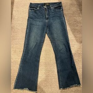 Just Black Women's Dark Wash Flare Jeans